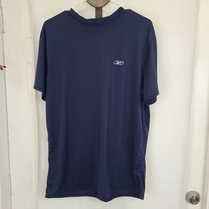 Reebok Men's Classic Short Sleeve Activewear Shirt, Size: XXL Color: Navy Blue